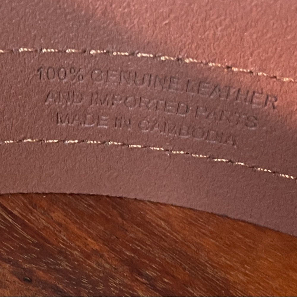 J. Crew Factory Leather Waist Belt, Camel, Sz M/L or XL Please see measurements - Picture 10 of 16